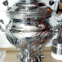 سماور گازی 10لیترطرح دار  نو