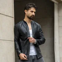 کاپشن چرم طرح پوست مار .پرداخت درب منزل|لباس|تهران, حشمتیه|دیوار