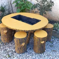 فروش منقل وترکیب منقل اتشکده ومیزوصندلی بتنی|صندلی و نیمکت|کلارآباد, |دیوار