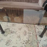 میز عسلی شامل دو عدد میز بزرگ. ۴تا کوچک و شیشه ای