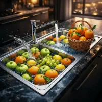 سینک دو لگن با عمق بالا (برند درسا)