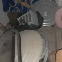 سه عدد قابلمه بزرگ و همراه با سافی برنج آبکش کردن