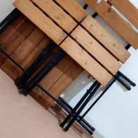 میز و صندلی چوبی تاشو