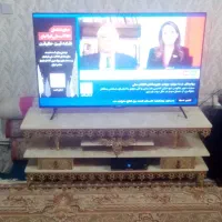 ست آینه وشمعدان زیرتلویزیون ساعت وبوفه سنگین وسالم