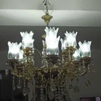 لوستر اصل ۱۲شعله|لوستر و چراغ آویز|قزوین, |دیوار