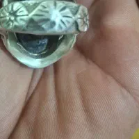 انگشتر نقره با نگین یاقوت سلیمانی