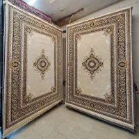 فرش ۶متری ۷۰۰شانه تراکم ۲۵۵۰نخ آکرالیک کرم ترنجدار