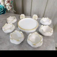 هفت سین سنگ مصنوعی (طرح چوب)|ظروف سرو و پذیرایی|قم, نیروگاه|دیوار