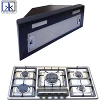 اجاق گاز رومیزی/توکار استیل البرز /کهندژ/سینگ هود