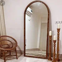 اینه قدی چوبی مدل گنبدی دارای سایز بندی