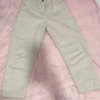 شلوار مام استایل کرم و آبی   شلوارک وشلوار اسکینی