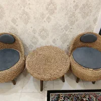 میز و صندلی حصیری