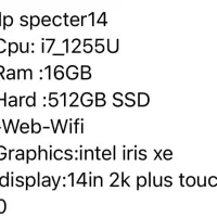 لپ‌تاپ 360 تاچ HP spectre 14|رایانه همراه|قم, صفائیه|دیوار