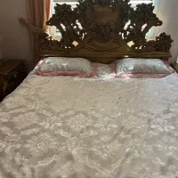 فروش تخت دونفره همراه میز توالت ودوعددعسلی|تخت و سرویس خواب|تهران, ائمه اطهار|دیوار