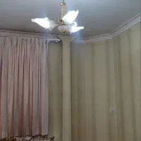 لوستر کارکرده سالم برنجی با روکش آب طلا|لوستر و چراغ آویز|مشهد, آزادشهر|دیوار