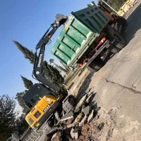 حمل نخاله مینی بیل کمپرسی ناخاله ماسه شسته مخلوط