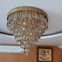 لوستر آترین 6 شاخه  برنجی  با ضمانت‌نامه قسطی بخر