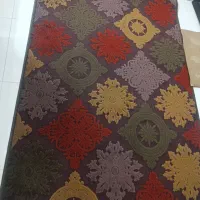 دوعددفرش گلیمی طرح برجسته