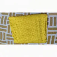 ۲متر پارچه گیپور زردعرض ۱۳۰