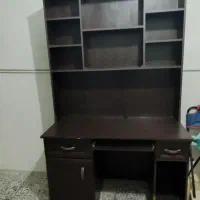 میز کامپیوتر با کتابخانه بسیار محکم|میز تحریر و کامپیوتر|رشت, پل تالشان|دیوار