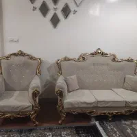 مبل هفت ۷ نفره کرم طلایی