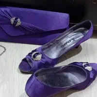 کیف و کفش ست جنس ساتن سایز ۴۰