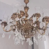۱جفت لوستر برنز ۶ شاخه ۱۲ شعله