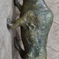 مجسمه کرگدن برنزی|مجسمه، تندیس، ماکت|سقز, |دیوار