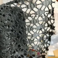 پارچه گیپور پولکدوزی شده جنس خارجی