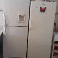 دوتا یخچال یکی یخچال وبزرگان یخچال وفریزر