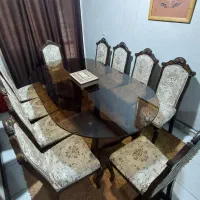 میز نهارخوری ده نفره یهمراه صندلی