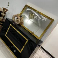 میز ناهار خوری ۸ نفره مدل کریستال و آینه کنسول|میز و صندلی غذاخوری|آمل, |دیوار