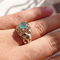 ۲عدد انگشتر زمرد زامبیا