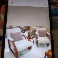 مبل هفت نفره دسته چوب و کلاسیک