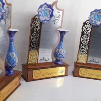 تندیس سپاس گلدون مینا|صنایع دستی و سایر لوازم تزئینی|مشهد, مهدی آباد|دیوار