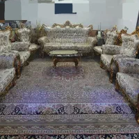 مبل سلطنتی کاملاً نو و پرنقش|مبلمان خانگی و میز عسلی|زاهدان, |دیوار