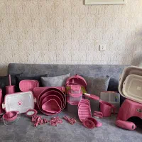 سرویس صورتی عروس لیمون|ظروف نگهدارنده، پلاستیکی، یک‌بارمصرف|تهران, گرگان|دیوار
