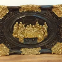 تابلو پلی استر برجسته نقش شام اخر|تابلو، نقاشی، عکس|تهران, جنت‌آباد شمالی|دیوار