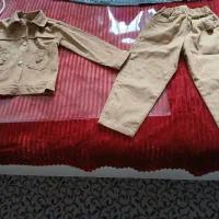 ست پسرونه نخودی رنگ نوی نو مناسب ۷ سال