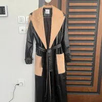 پالتوی ماکسی ترکیب چرم و خز ترند پاییز ۱۴۰۵