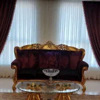 مبلمان استیل ۹ نفره به همراه میزناهارخوری و بوفه|مبلمان خانگی و میز عسلی|تهران, امیرآباد|دیوار
