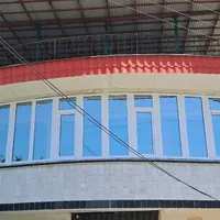 پنجره دوجداره Upvc توری پلیسه