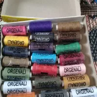 21 نخ رنگی خیاطی اورجینال آنتیک
