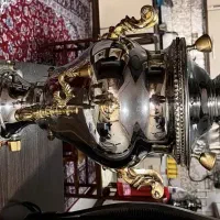 سماور دسته و پایه برنج