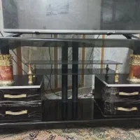 میز تلویزیون شیشه ای