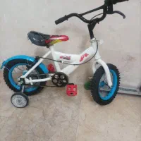 دوچرخه 12+ اسکوتر +2عدد  کمکی  و تکیه گاه کودک