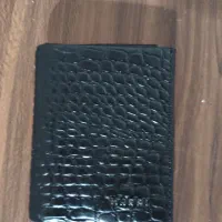 کیف پول چرم مشکی مارال