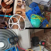 باز کردن و نصب کولر ابی و گازی منصفانه