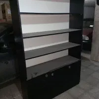 کتابخانه و میز ال سی دی