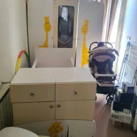 سرویس چوب نوزاد یا کودک و تخت کنار مادر